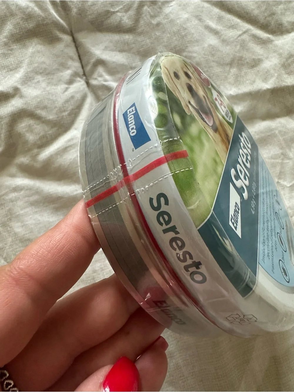 Seresto Flea & Tick Dog Collar by Elan — Gray (7–8 Month Protection)